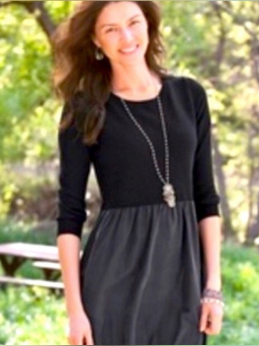 EUC Sundance Silk & Wool Black Sweater Dress comfortable loose oversized